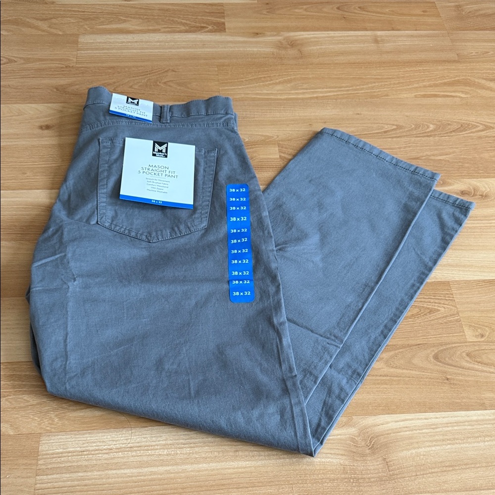 Mason Gray Straight Fit Pants